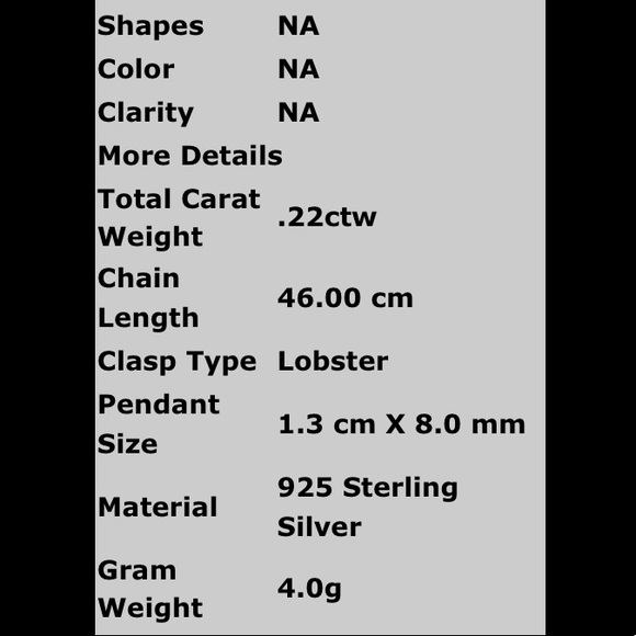 ❌❌❌SOLD❌❌❌ .22 CTW GENUINE DIAMOND HUGS (X) NECKLA - Picture 10 of 10